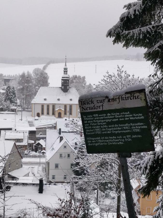 Ferienwohnung Bimmelbahn-Blick Neudorf (Saxony) Exterior foto